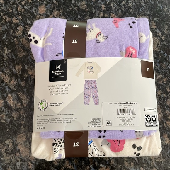 NWT Size 3T Girls Pajamas - Picture 2 of 5